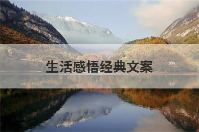生活感悟经典文案