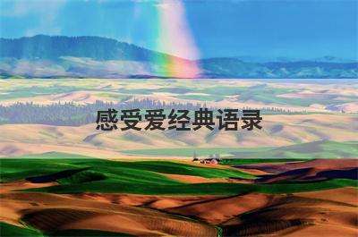 感受爱经典语录