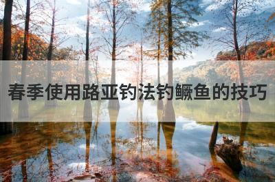 春季使用路亚钓法钓鳜鱼的技巧