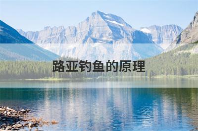 路亚钓鱼的原理