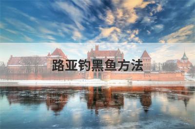 路亚钓黑鱼方法
