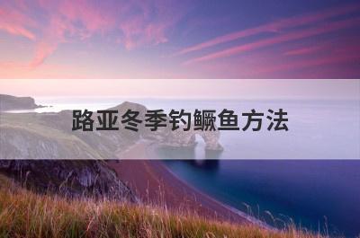 路亚冬季钓鳜鱼方法