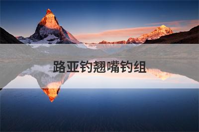 路亚钓翘嘴钓组