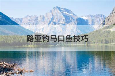 路亚钓马口鱼技巧