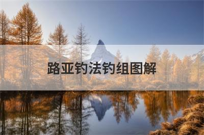 路亚钓法钓组图解