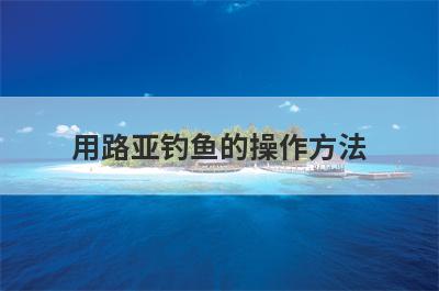 用路亚钓鱼的操作方法