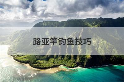路亚竿钓鱼技巧