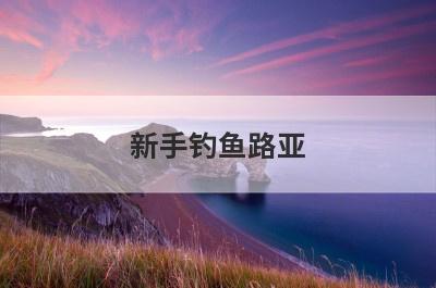 新手钓鱼路亚