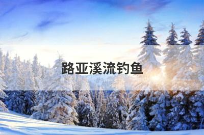 路亚溪流钓鱼