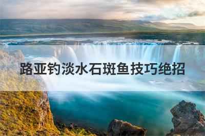 路亚钓淡水石斑鱼技巧绝招