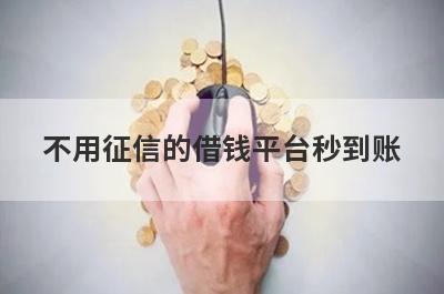 不用征信的借钱平台秒到账 整理5个最容易贷款的网贷平台