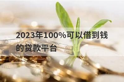 2023年100%可以借到钱的贷款平台 独家盘点急用钱借款3000元