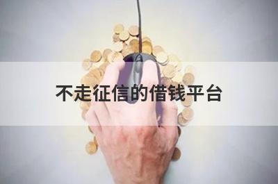 不走征信的借钱平台