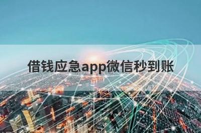 借钱应急app微信秒到账 盘点5个直接通过的小额贷款2023