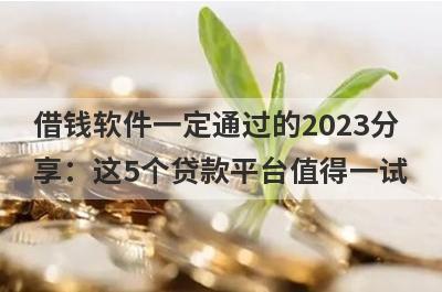 借钱软件一定通过的2023分享：这5个贷款平台值得一试！