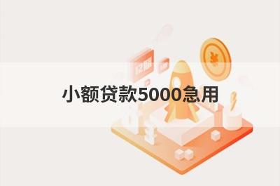 小额贷款5000急用 盘点5个不回访秒下的口子