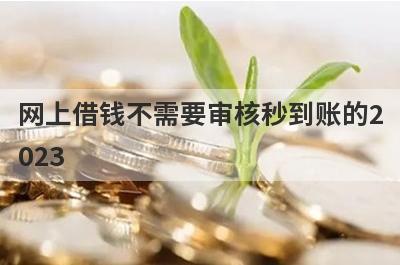 网上借钱不需要审核秒到账的2023 不看征信负债的网贷百分百下款极速借款秒到账