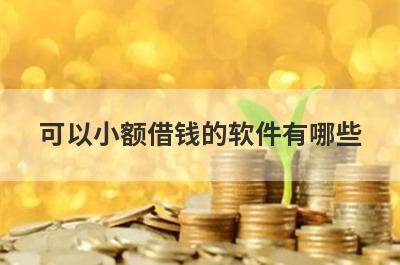 可以小额借钱的软件有哪些？分享五个好用的小额网贷平台