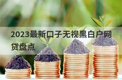 2023最新口子无视黑白户网贷盘点，多家小额贷款平台都是近期好下款的