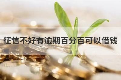 征信不好有逾期百分百可以借钱，多家小额贷款平台全面解析，更好下款！