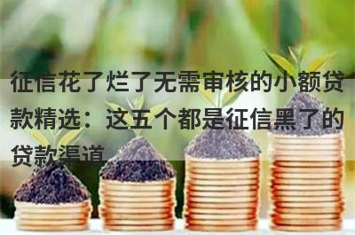 征信花了烂了无需审核的小额贷款精选：这五个都是征信黑了的贷款渠道