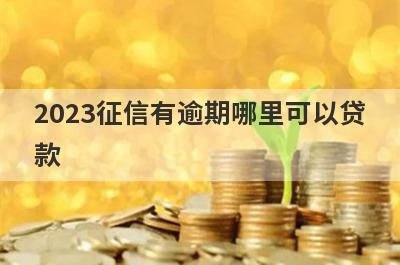 2023征信有逾期哪里可以贷
款
