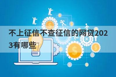 不上征信不查征信的网贷2023有哪些？独家盘点5个容易下款的借贷软件