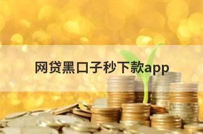 网贷黑口子秒下款app 独家盘点黑网贷借款必下款口子