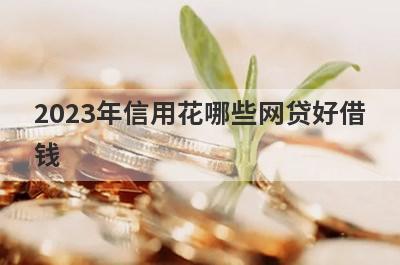 2023年信用花哪些网贷好借钱？独家盘点信用很黑也能下款的平台