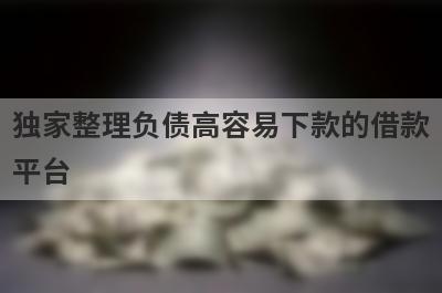 独家整理负债高容易下款的借款平台，借钱难试试这几个小额贷款口子！