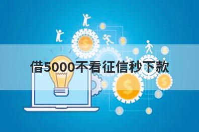 借5000不看征信秒下款，五个小额贷款平台汇总，急用秒到账