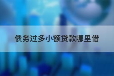 债务过多小额贷款哪里借？精选整理5个债务过多马上放款的平台