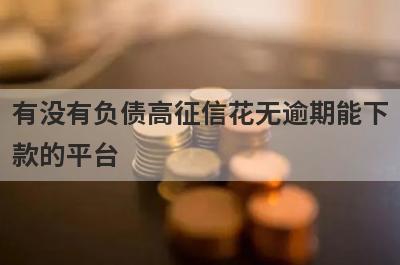 有没有负债高征信花无逾期能下款的平台？精心整理5个不看负债和征信的小额贷款，放款快速