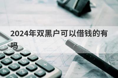 2024年双黑户可以借钱的有吗？盘点5个网贷黑白户必下款口子