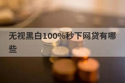 无视黑白100%秒下网贷有哪些？独家盘点借1000元必下款