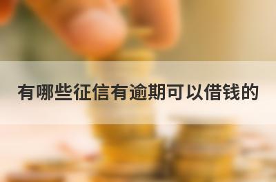 有哪些征信有逾期可以借钱的？精选5个2024急用钱逾期能下款的平台