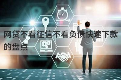 网贷不看征信不看负债快速下款的盘点，这五个小额借款平台快速下款秒到账！