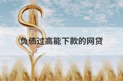 负债过高能下款的网贷