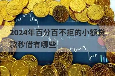 2024年百分百不拒的小额贷款秒借有哪些？独家盘点5个新口子秒批小额贷款