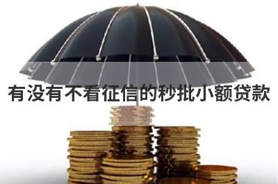 有没有不看征信的秒批小额贷款？精心整理5个不看征信正规贷款平台