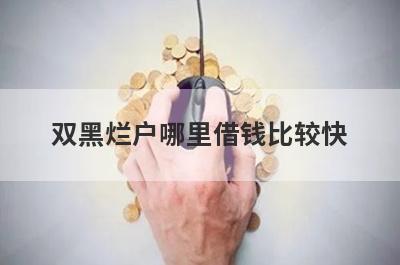 双黑烂户哪里借钱比较快？5个黑白户贷款马上到账的口子