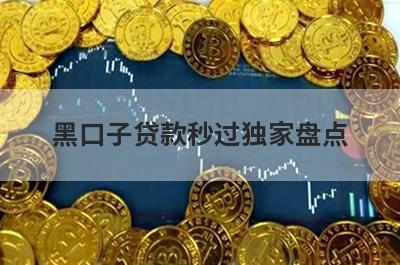 黑口子贷款秒过独家盘点，这几个黑口子贷款秒过快速下款秒到账！