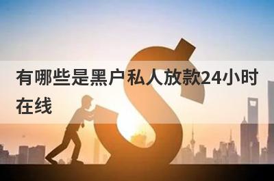 有哪些是黑户私人放款24小时在线 这几个黑户私人放款24小时在线绝对可以借到钱