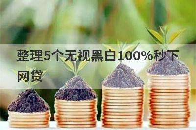 整理5个无视黑白100%秒下网贷，需要的可以试试，好下款！