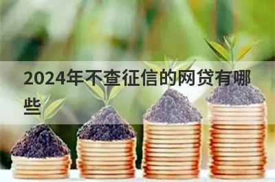2024年不查征信的网贷有哪些？不用征信的借钱平台秒到账