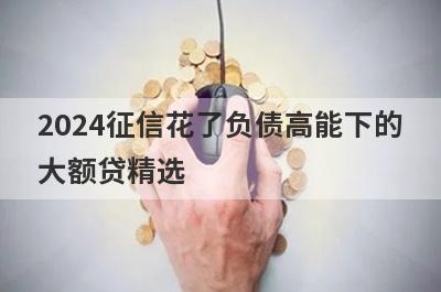 2024征信花了负债高能下的大额贷精选 这5个口子百分百下款马上到账