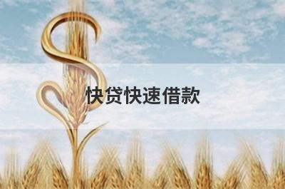 快贷快速借款，小额借款网贷