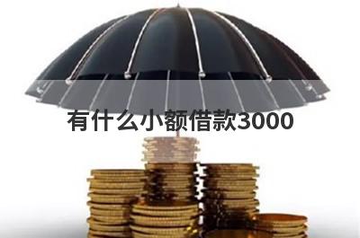 有什么小额借款3000？可以试试这5个小额贷款，轻松借款