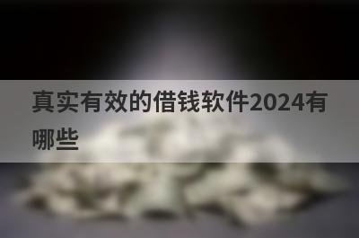 真实有效的借钱软件2024有哪些？独家盘点5个借钱平台正规秒放款软件