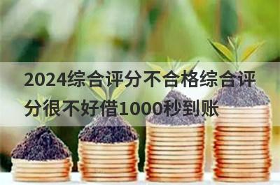 2024综合评分不合格综合评分很不好借1000秒到账，整理5个必下款口子
